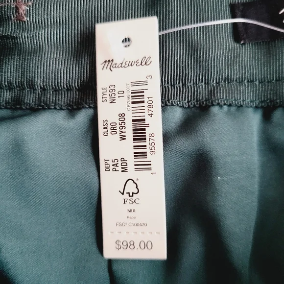 Green Plaid Button-Up Skirt - Picture 7 of 12